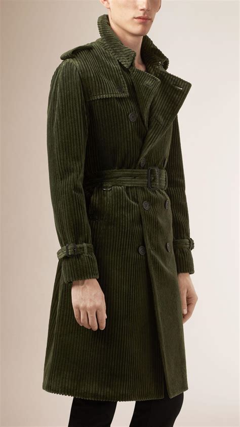 burberry green coat